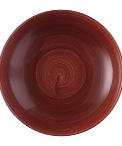 Churchill Stonecast Patina Evolve Coupe Bowl Red Rust 248mm (Pack of 12) (FS884)