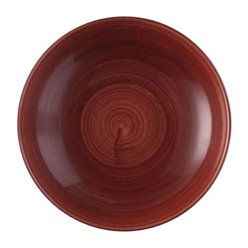 Churchill Stonecast Patina Evolve Coupe Bowl Red Rust 248mm (Pack of 12) (FS884)