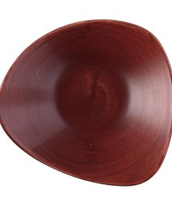 Churchill Stonecast Patina Lotus Bowl Red Rust 235mm (Pack of 12) (FS886)