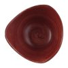 Churchill Stonecast Patina Triangular Bowl Red Rust 152mm (Pack of 12) (FS887)