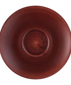 Churchill Stonecast Patina Cappuccino Saucer Red Rust 159mm (Pack of 12) (FS892)