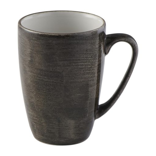 Churchill Stonecast Patina Profile Mug Iron Black 340ml (Pack of 12) (FS902)