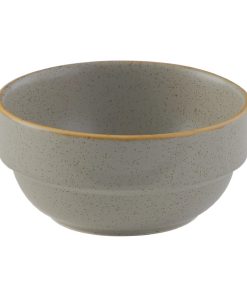 Churchill Stonecast Profile Stacking Bowl Grey 358ml (Pack of 6) (FS909)