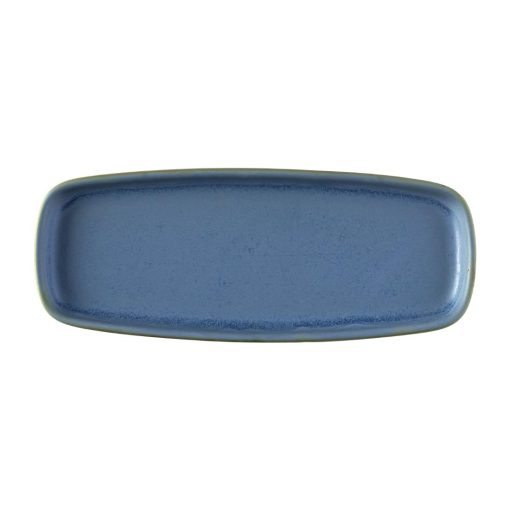 Churchill Emerge Oslo Oblong Plate Blue 254x77mm (Pack of 6) (FS953)