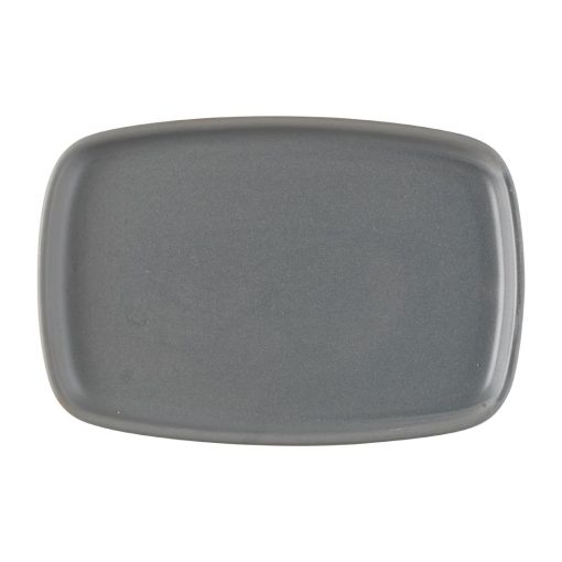 Churchill Emerge Seattle Oblong Plate Grey 222x152mm (Pack of 6) (FS957)