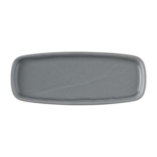 Churchill Emerge Seattle Oblong Plate Grey 254x77mm (Pack of 6) (FS958)