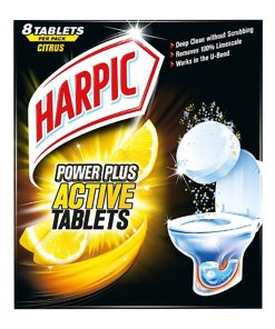 Harpic Power Plus Toilet Cleaning Tablets Citrus (8x25g Tablets) (FT021)