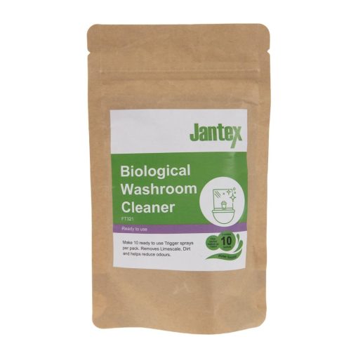 Jantex Green Biological Washroom Cleaner Sachets (Pack of 10) (FT321)