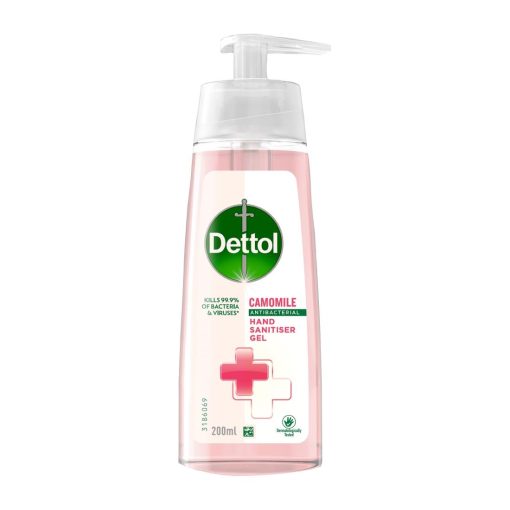 Dettol Anti-Bacterial Camomile Hand Sanitiser Gel (200ml Pump) (FT372)