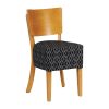 Asti Padded Soft Oak Dining Chair with Blue Diamond Deep Padded Seat and Back (Pack of 2) (FT426)