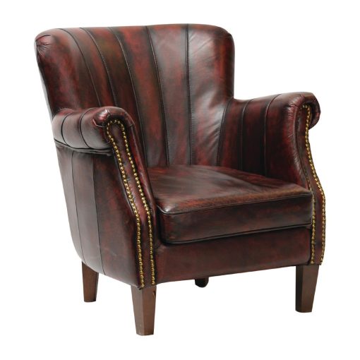Lancaster Leather Chair Red (FT440)