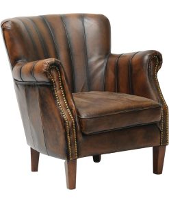 Lancaster Leather Chair Chestnut (FT441)