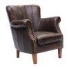 Lancaster Leather Chair Brown (FT442)