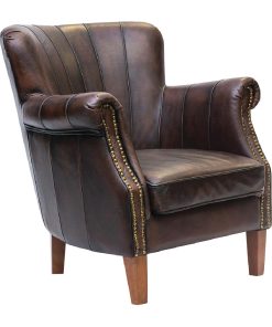Lancaster Leather Chair Brown (FT442)