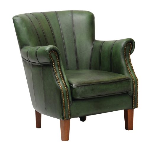 Lancaster Leather Chair Green (FT443)