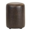 Cylinder Faux Leather Bar Stool Peat (FT451)