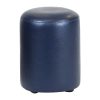 Cylinder Faux Leather Bar Stool Midnight (FT452)