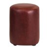 Cylinder Faux Leather Bar Stool Garnet (FT453)