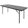Bolero ABS Rectangular Folding Table Grey 6ft (Single) (GC596)
