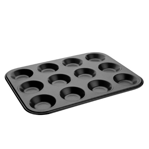 Vogue Carbon Steel Non-Stick Mini Muffin Tray 12 Cup (GD013)