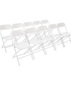 Bolero PP Folding Chairs White (Pack of 10) (GD387)