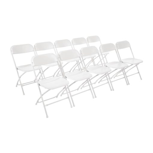 Bolero PP Folding Chairs White (Pack of 10) (GD387)