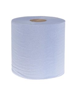 Jantex Blue Centrefeed Rolls 1ply 300m (Pack of 6) (GD833)