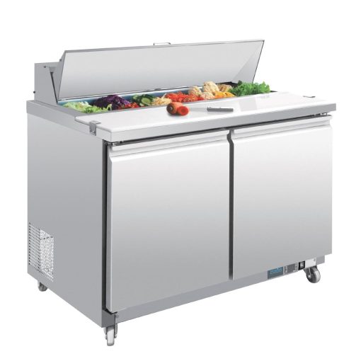 Polar U-Series Double Door Prep Counter Fridge 405Ltr (GD882)