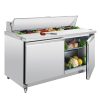 Polar U-Series Double Door Prep Counter Fridge 527Ltr (GD883)