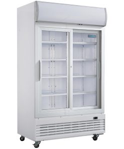 Polar G-Series Upright Display Cooler with Light Box 950Ltr with Sliding Doors (GE581)