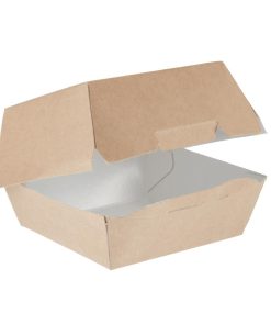 Colpac Compostable Kraft Burger Boxes Small 108mm (Pack of 250) (GE802)