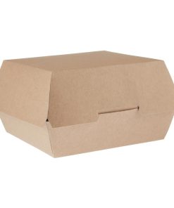 Colpac Compostable Kraft Burger Boxes Large 135mm (Pack of 250) (GE803)