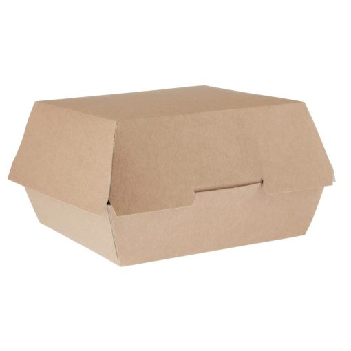 Colpac Compostable Kraft Burger Boxes Large 135mm (Pack of 250) (GE803)