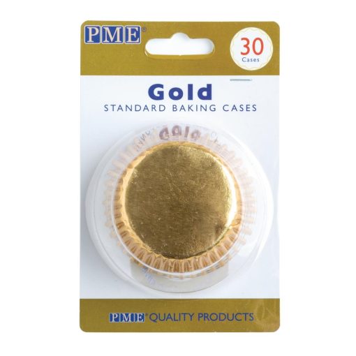 PME Cupcake Baking Cases Gold (Pack of 30) (GE848)
