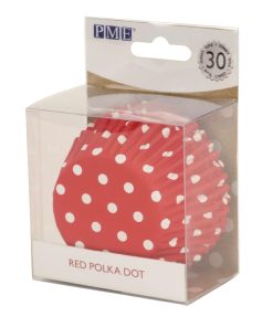 PME Cupcake Baking Cases Polka Dot (Pack of 60) (GE849)