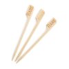 Biodegradable Bamboo Steak Markers Rare (Pack of 100) (GE895)