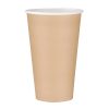Fiesta Single Wall Takeaway Coffee Cups Kraft 455ml / 16oz (Pack of 50) (GF035)