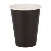 Fiesta Disposable Coffee Cups Single Wall Black 340ml / 12oz (Pack of 50) (GF043)