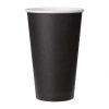 Fiesta Single Wall Takeaway Coffee Cups Black 455ml / 16oz (Pack of 1000) (GF044)