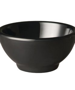 APS Pure Melamine Black Round Mini Bowl 55mm (GF141)
