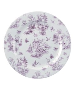 Churchill Vintage Prints Plates Cranberry Toile Print 305mm (Pack of 6) (GF308)