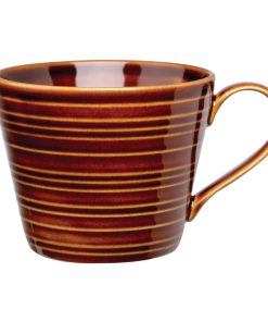 Art de Cuisine Rustics Brown Snug Mugs 341ml (Pack of 6) (GF703)