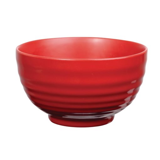 Art de Cuisine Red Glaze Ripple Bowls Small (Pack of 6) (GF707)