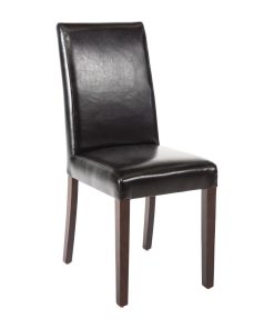 GF954 - Bolero Faux Leather Dining Chair Black (Box 2) (GF954)