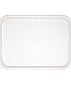 Kristallon Medium Polypropylene Fast Food Tray White 415mm (GF996)