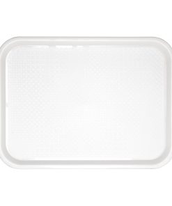 Kristallon Large Plastic Fast Food Tray White 450mm (GF997)