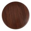 Bolero Pre-drilled Round Table Top Dark Brown 600mm (GG643)