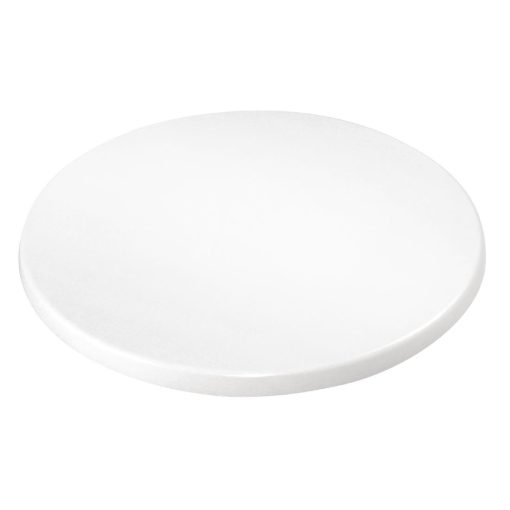 Bolero 600mm Round Pre-Drilled Table Top White (GG645)