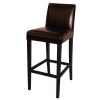 Bolero Faux Leather High Bar Stool Brown (Single) (GG652)