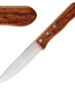 Olympia Jumbo Steak Knives Rosewood Handle (GG819)
